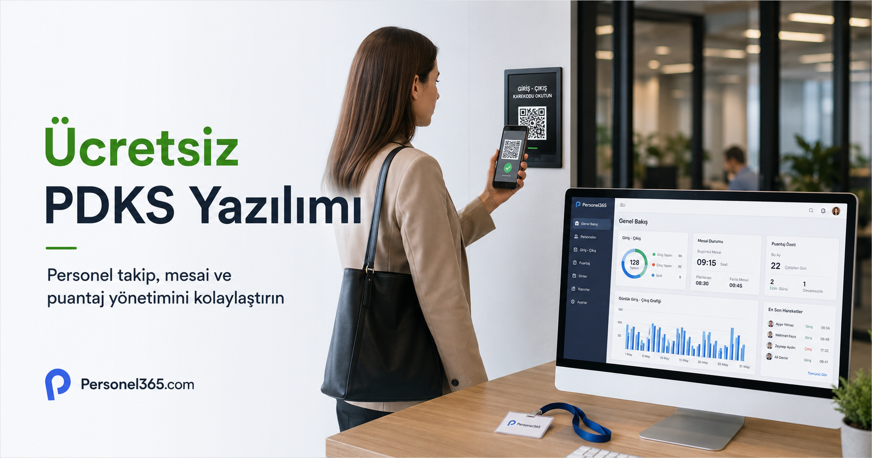 Ücretsiz PDKS Yazılımı | Personel365